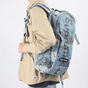 Supreme Blue Chocolate Chip Camo Backpack